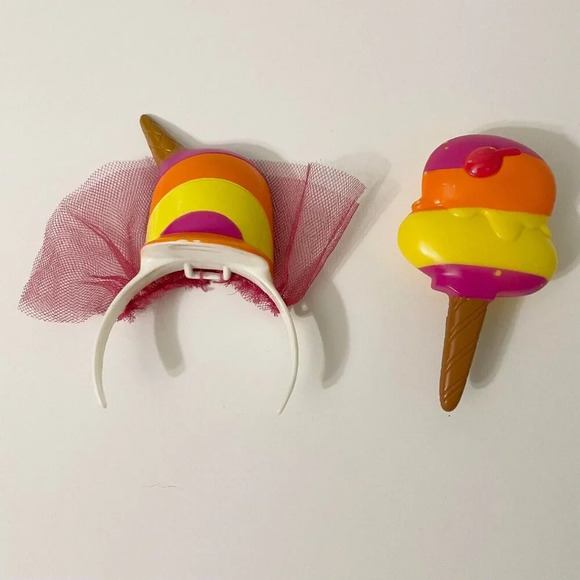 Yummi Land Doll Hats and Brush Ice  Cream Pop Girls Accessories Flaws - Picture 2 of 16